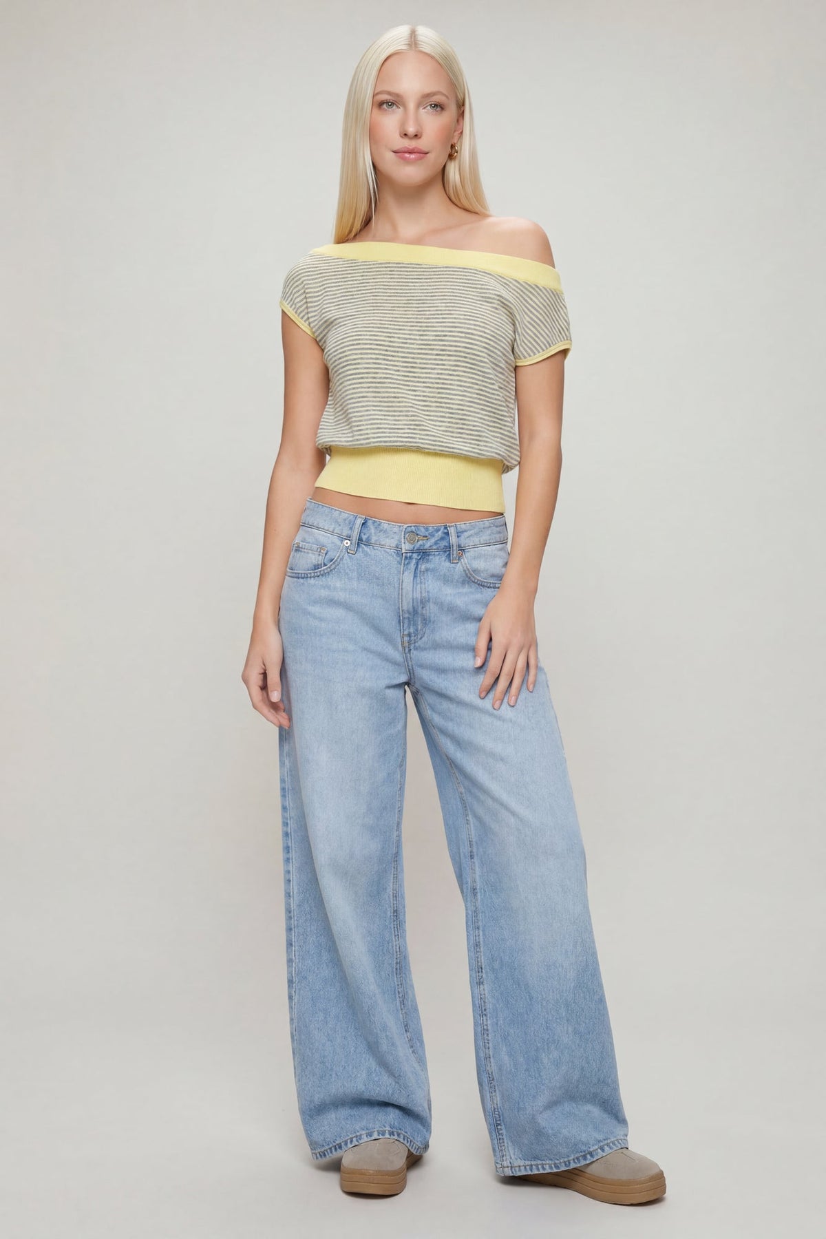 One Shoulder Knit Sweater