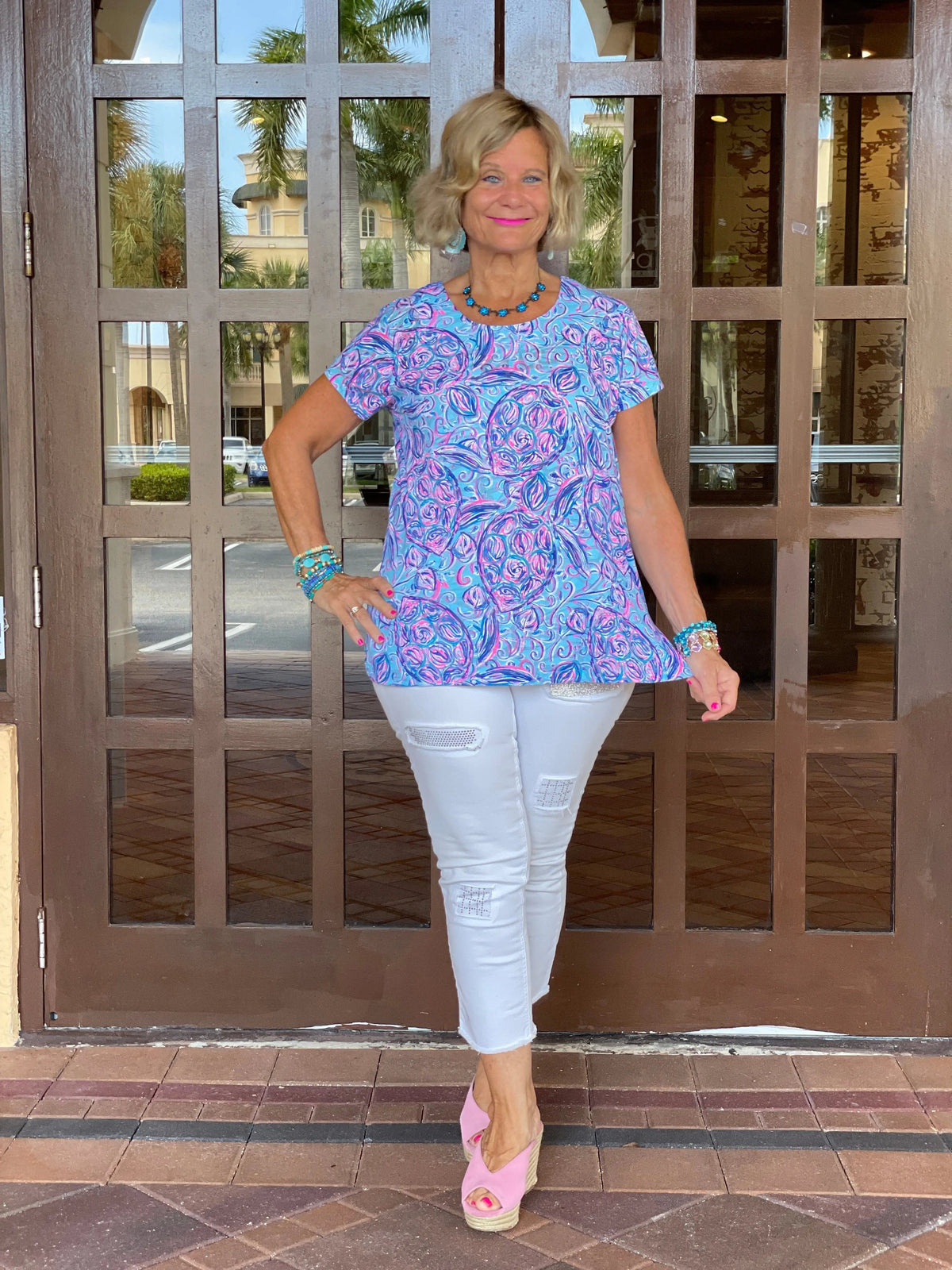 ISLE BLUE PINEAPPLE SHORT SLEEVE