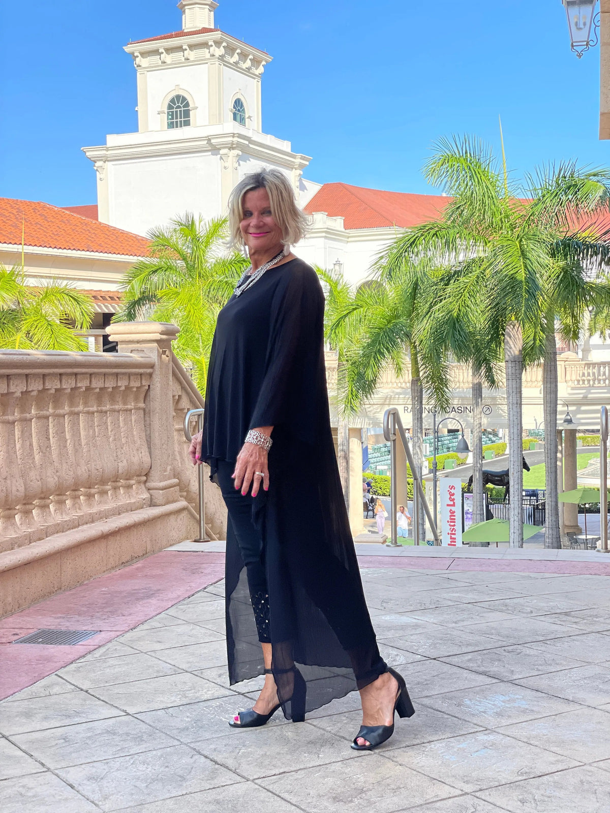 BLACK SPLASH TUNIC