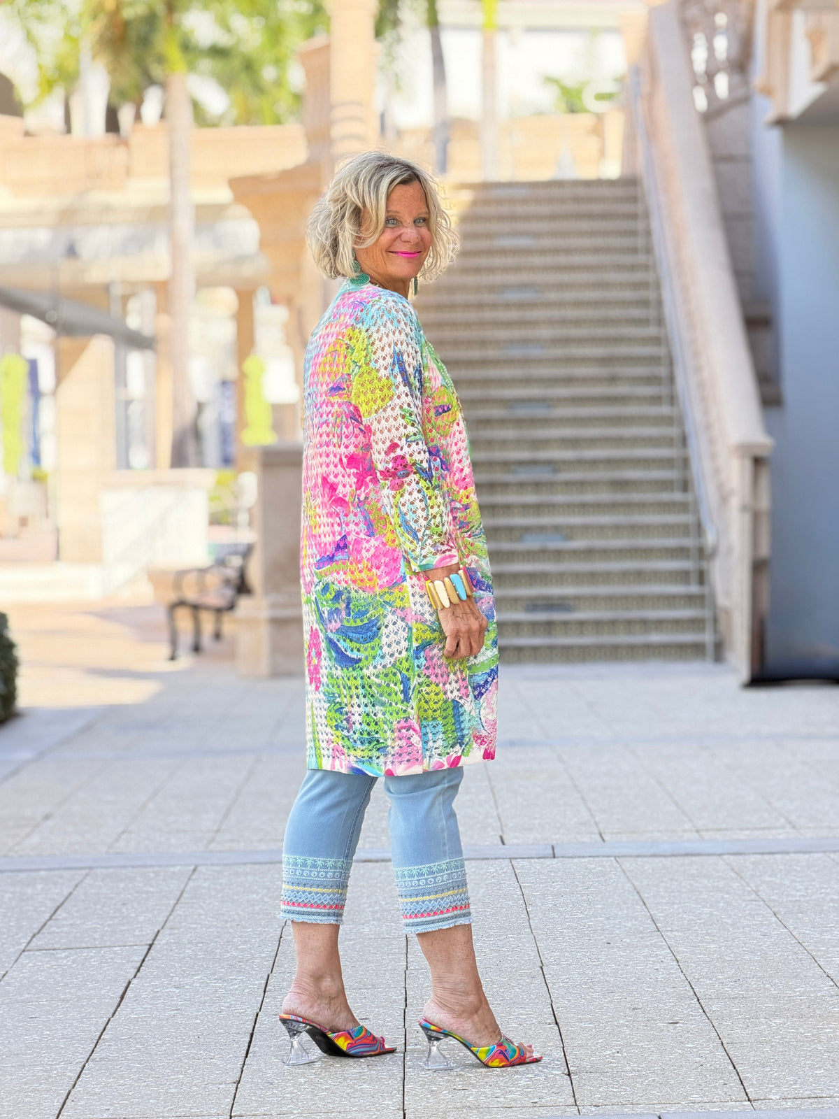 Ethyl Open Knit Cardigan - New Dream