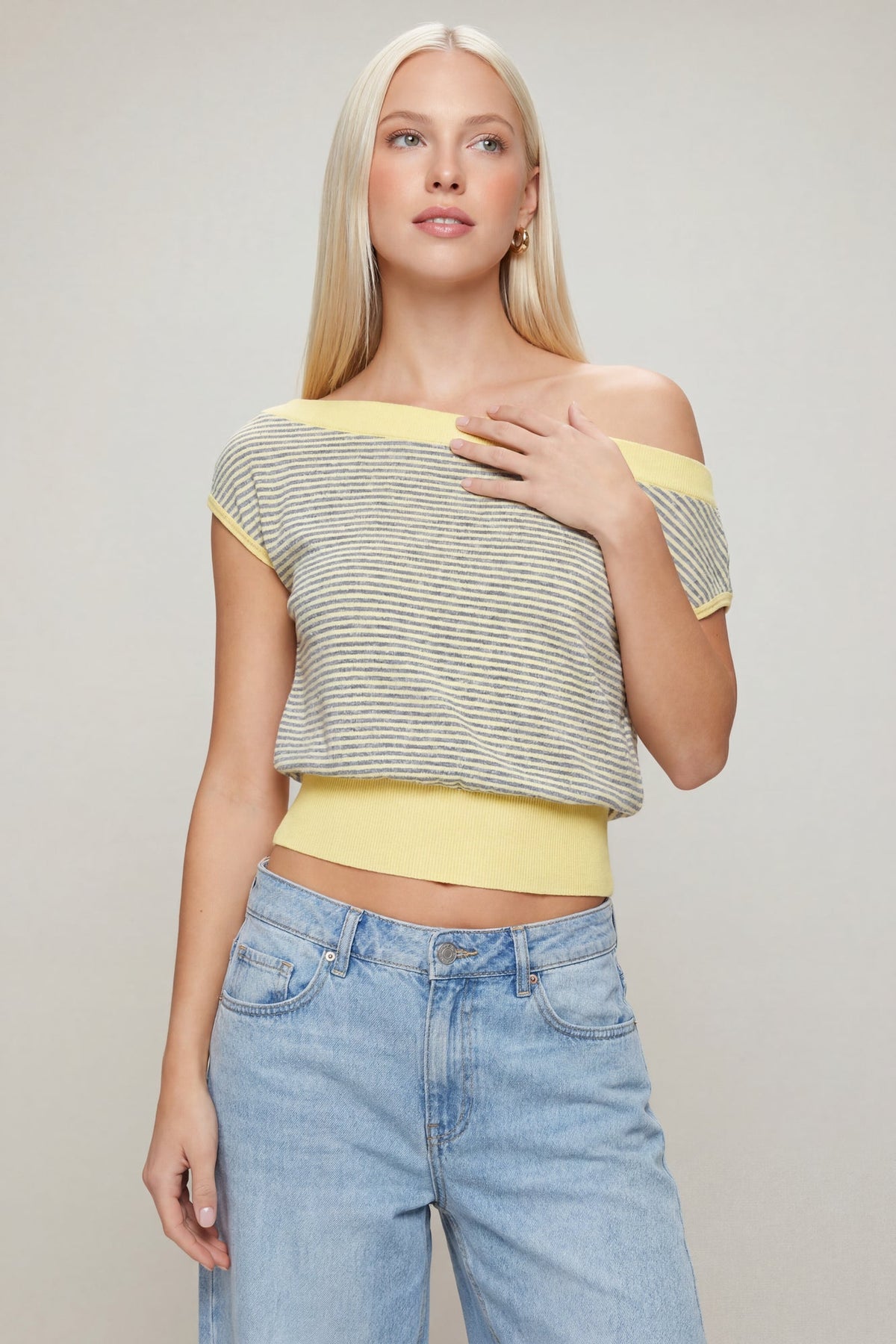 One Shoulder Knit Sweater