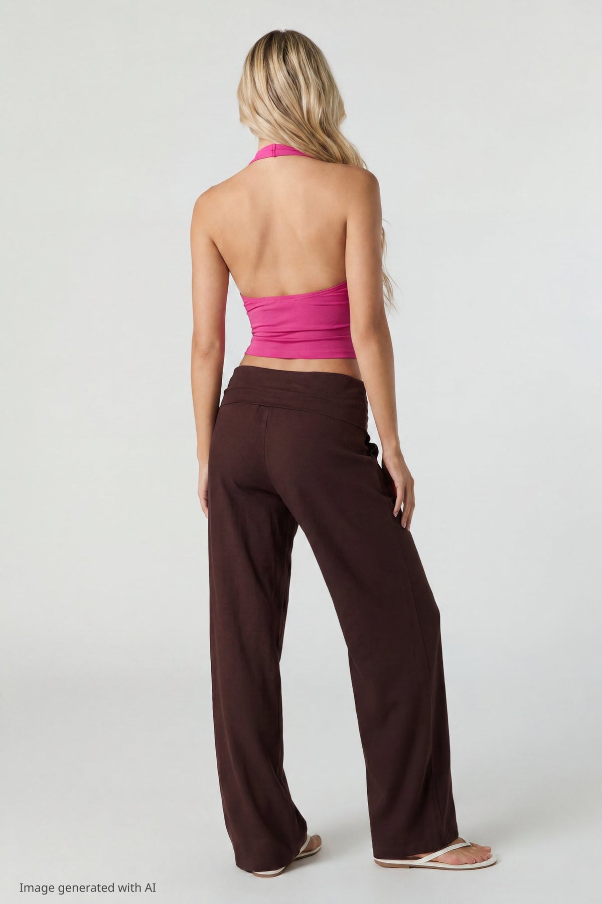 Soft V-Neck Halter Top