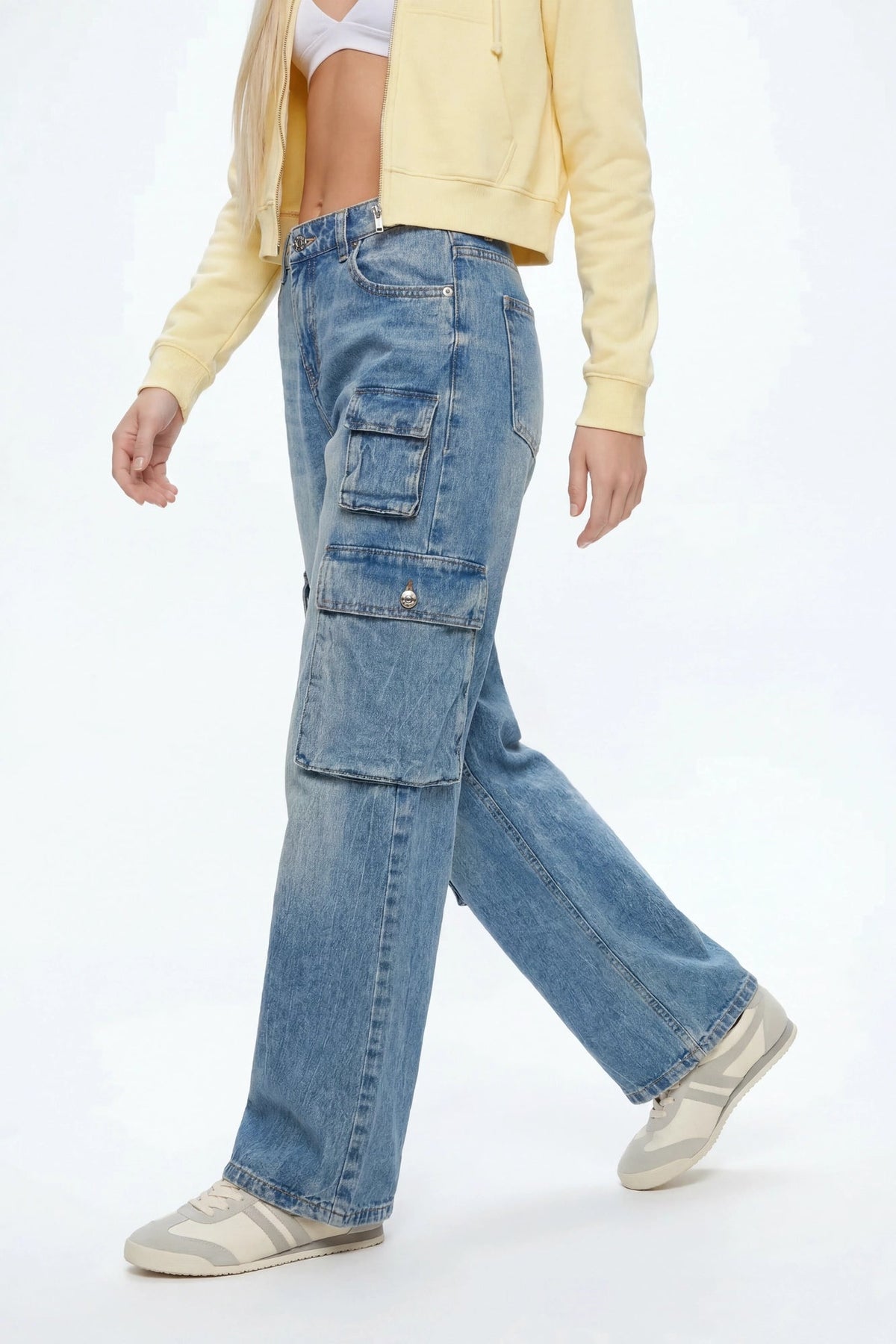 Multi Pocket Cargo Jean