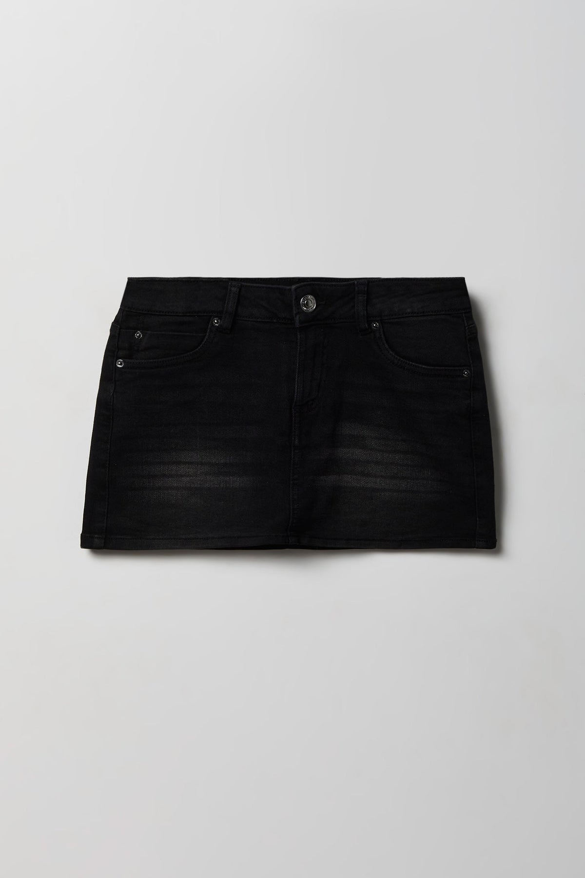 Denim Micro Mini Skirt