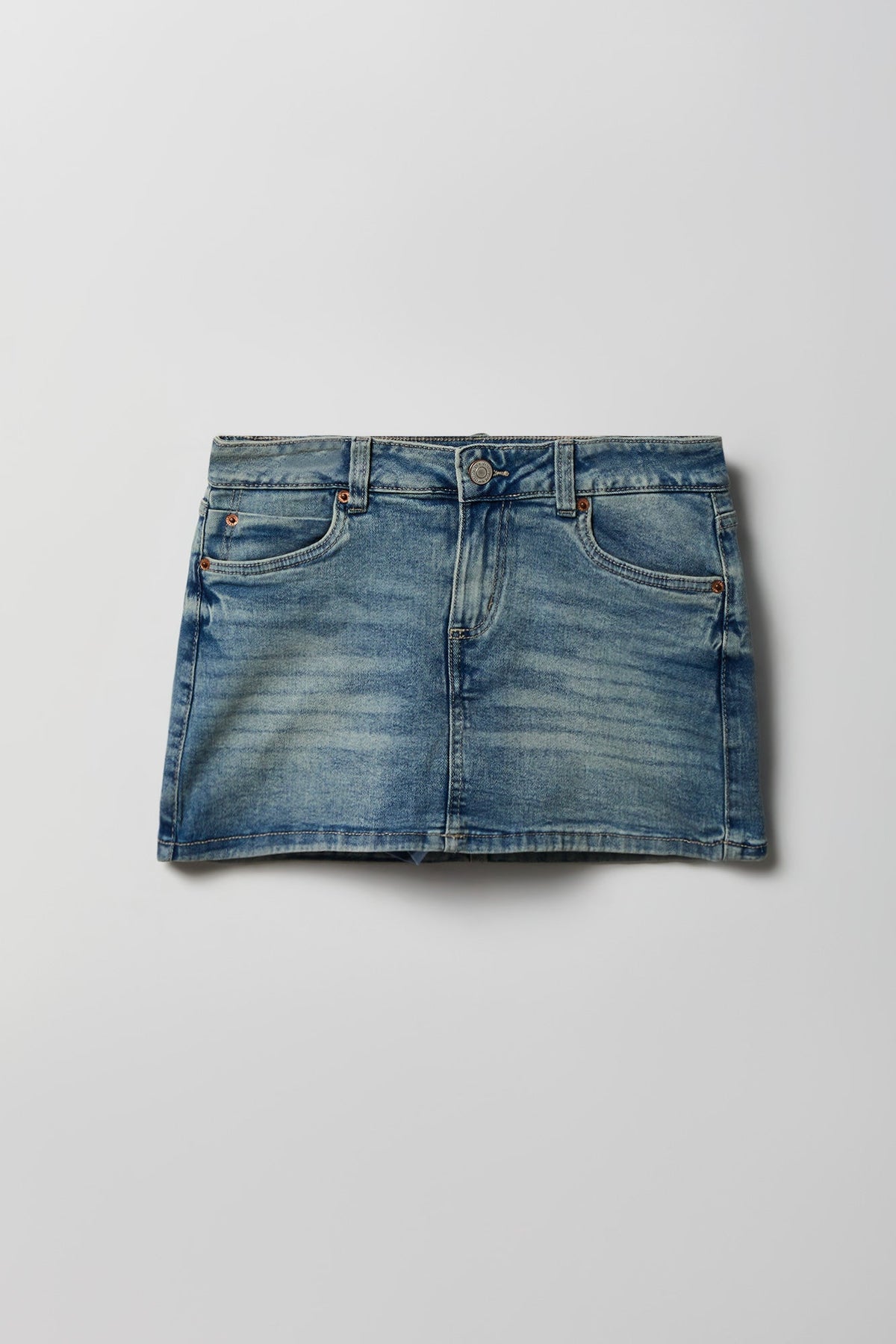 Denim Micro Mini Skirt