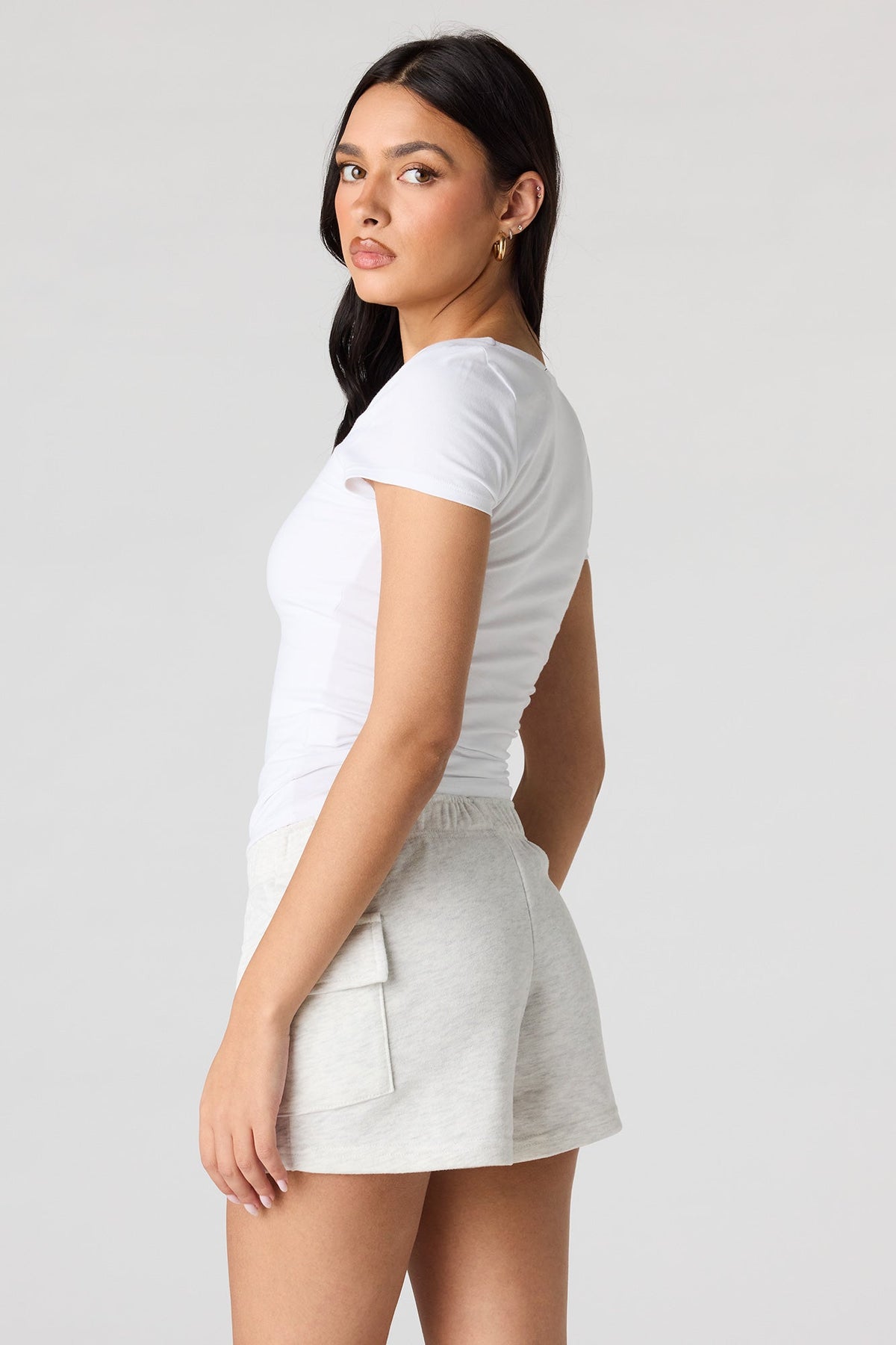 Luxe French Terry Cargo Shortie
