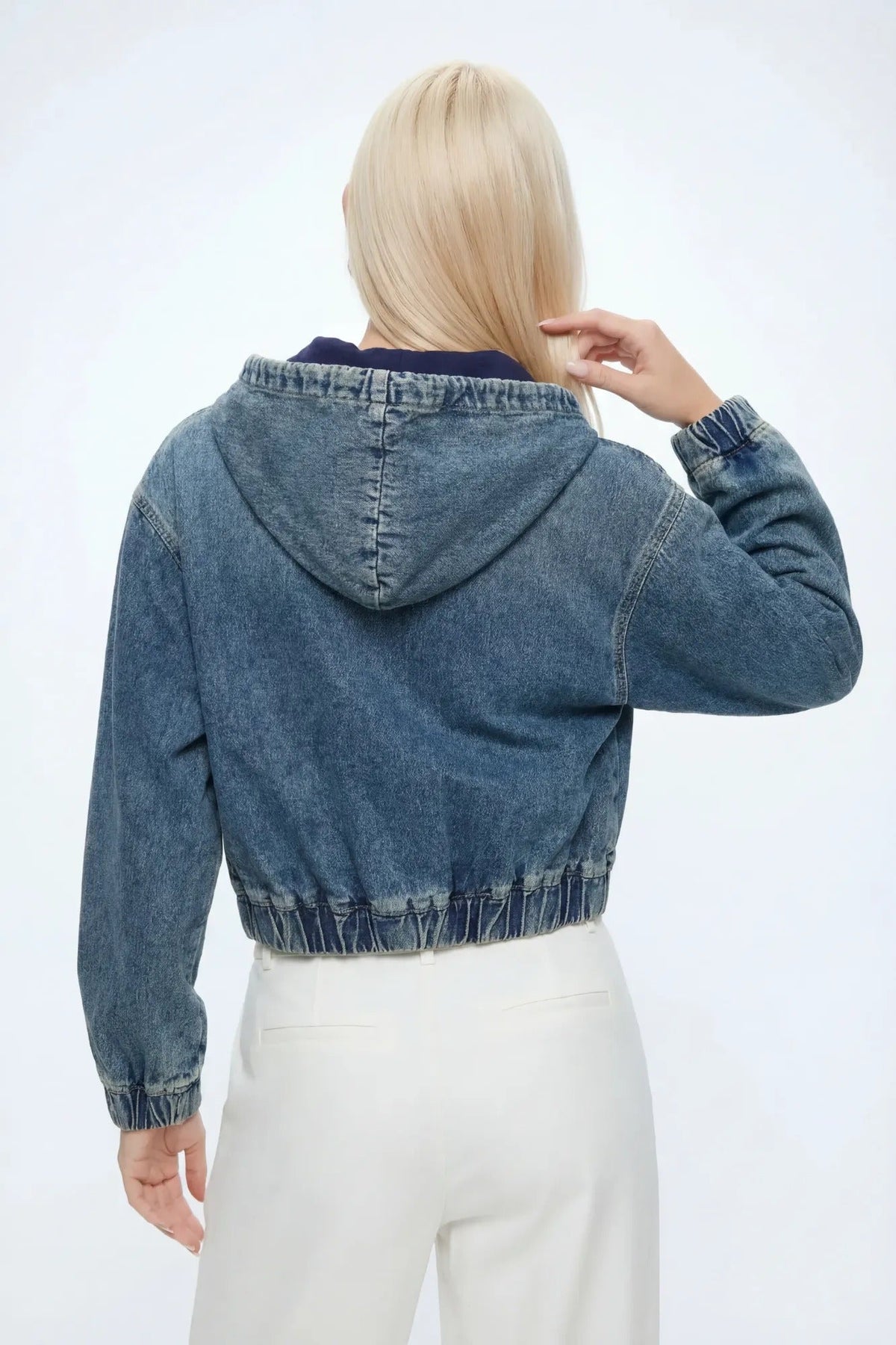Denim Hooded Jacket