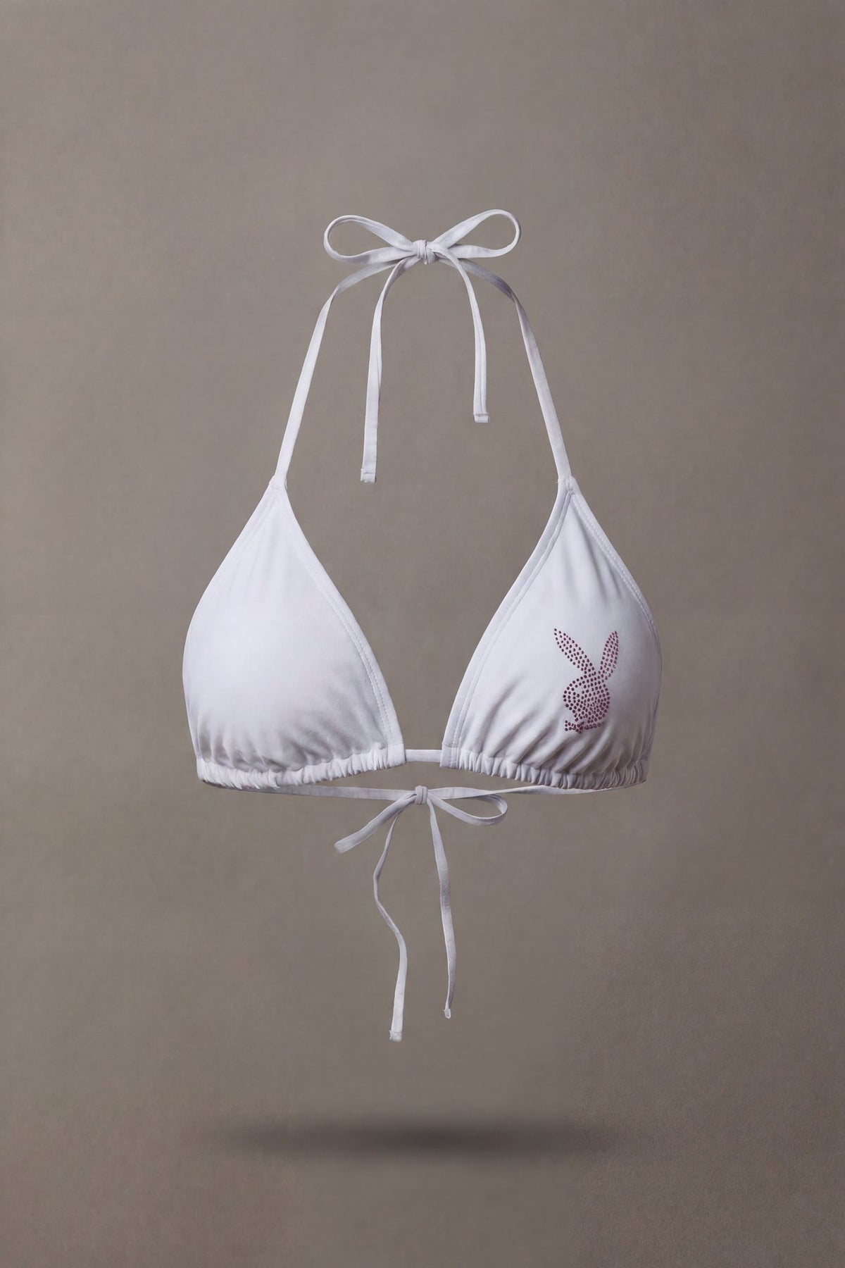 Playboy Rhinestone Triangle Bikini Top