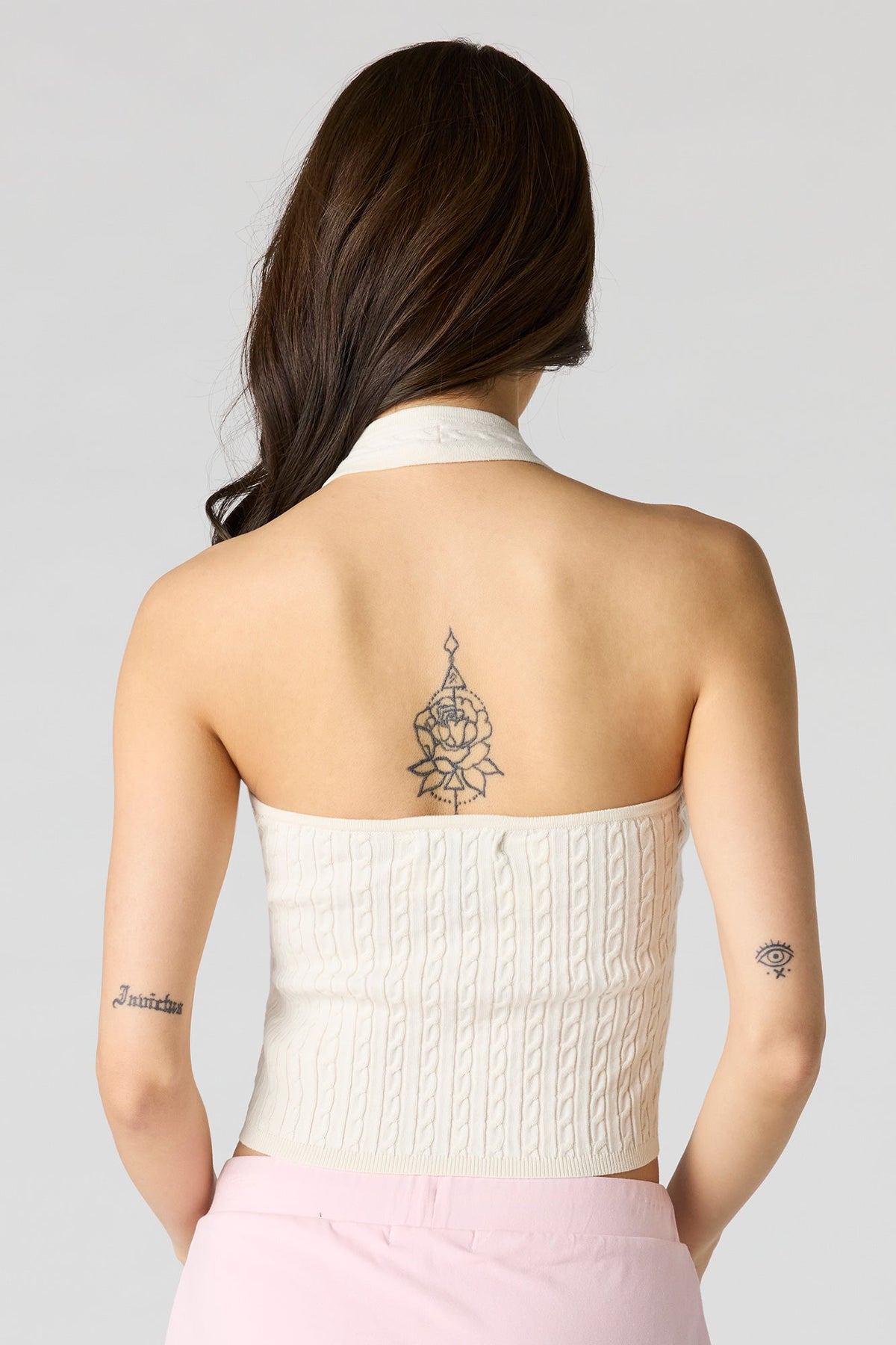 Cable Knit Halter Top