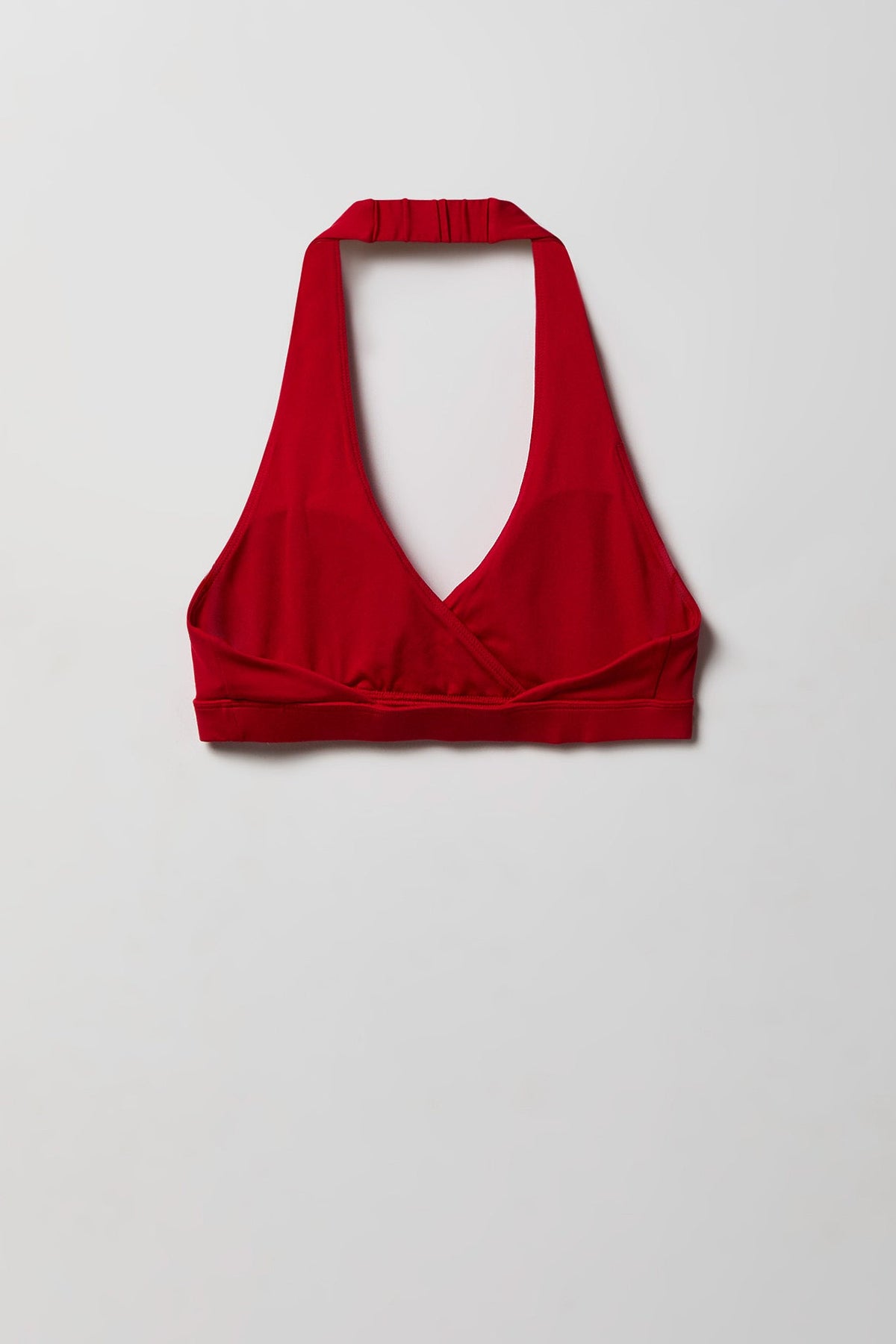 Active High Density Surplice Halter Bra