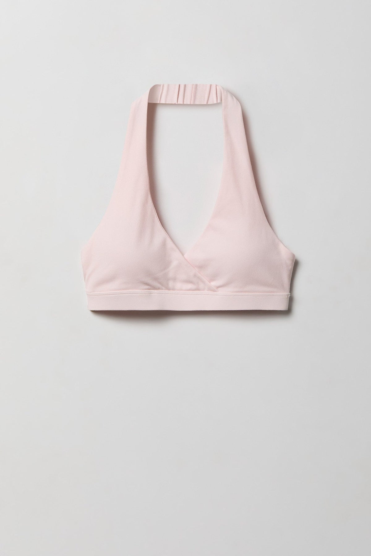 Active High Density Surplice Halter Bra
