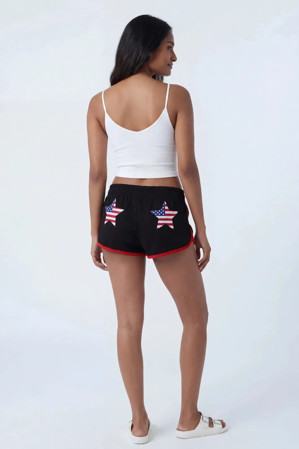 USA Graphic Fleece Dolphin Short