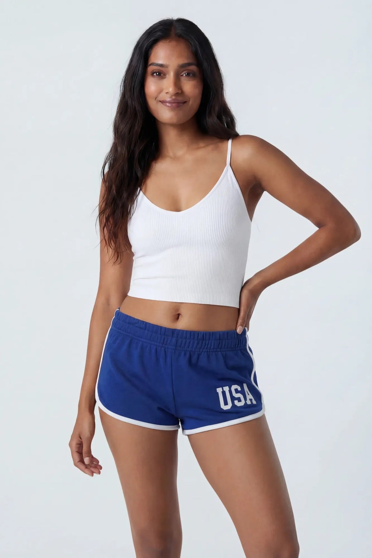 USA Graphic Fleece Dolphin Short