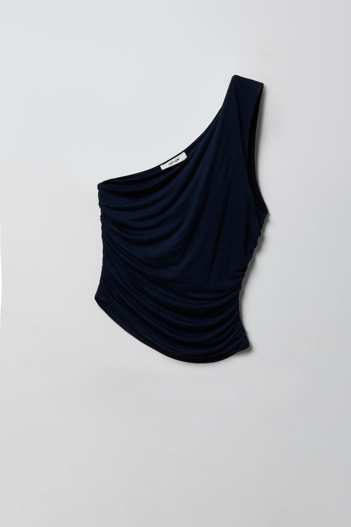 Ruched One Shoulder Top
