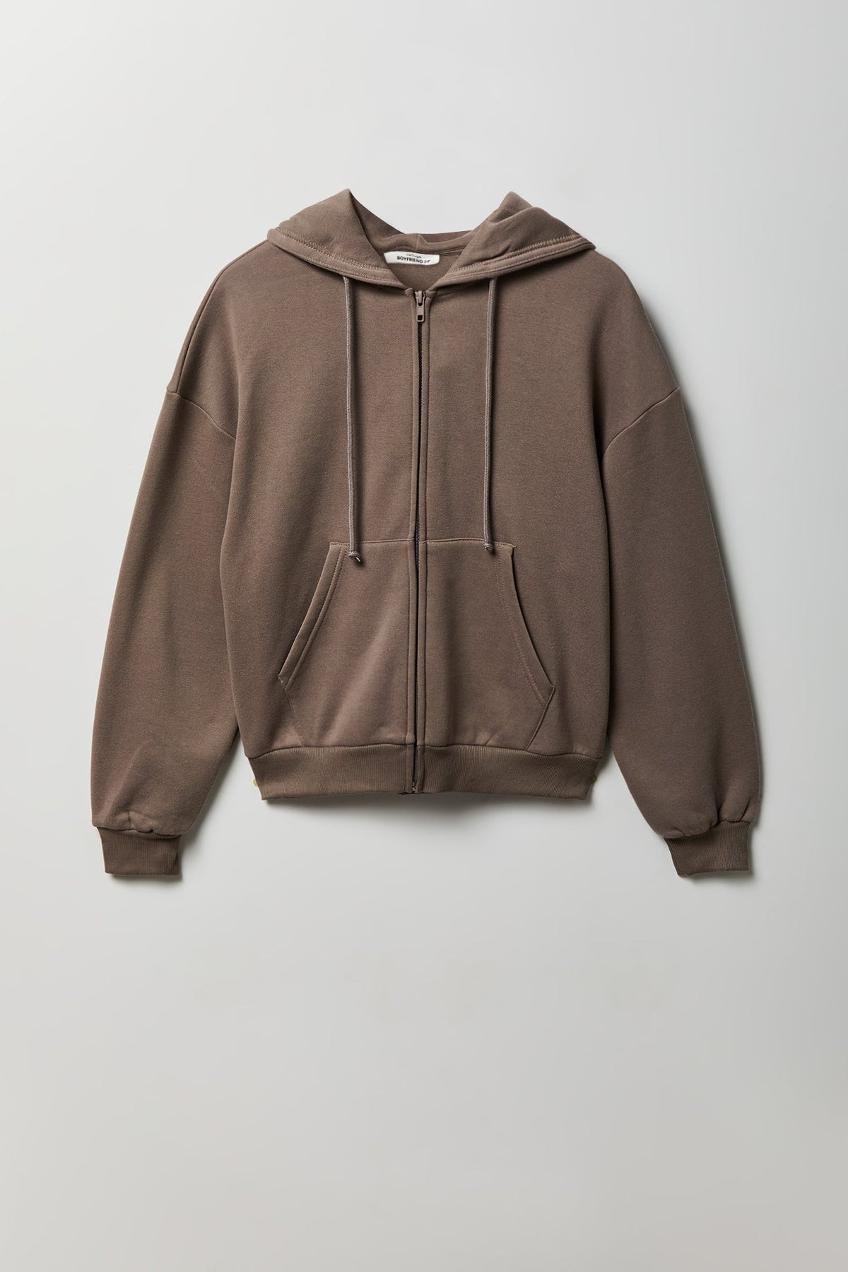 Fleece Boxy Zip Hoodie