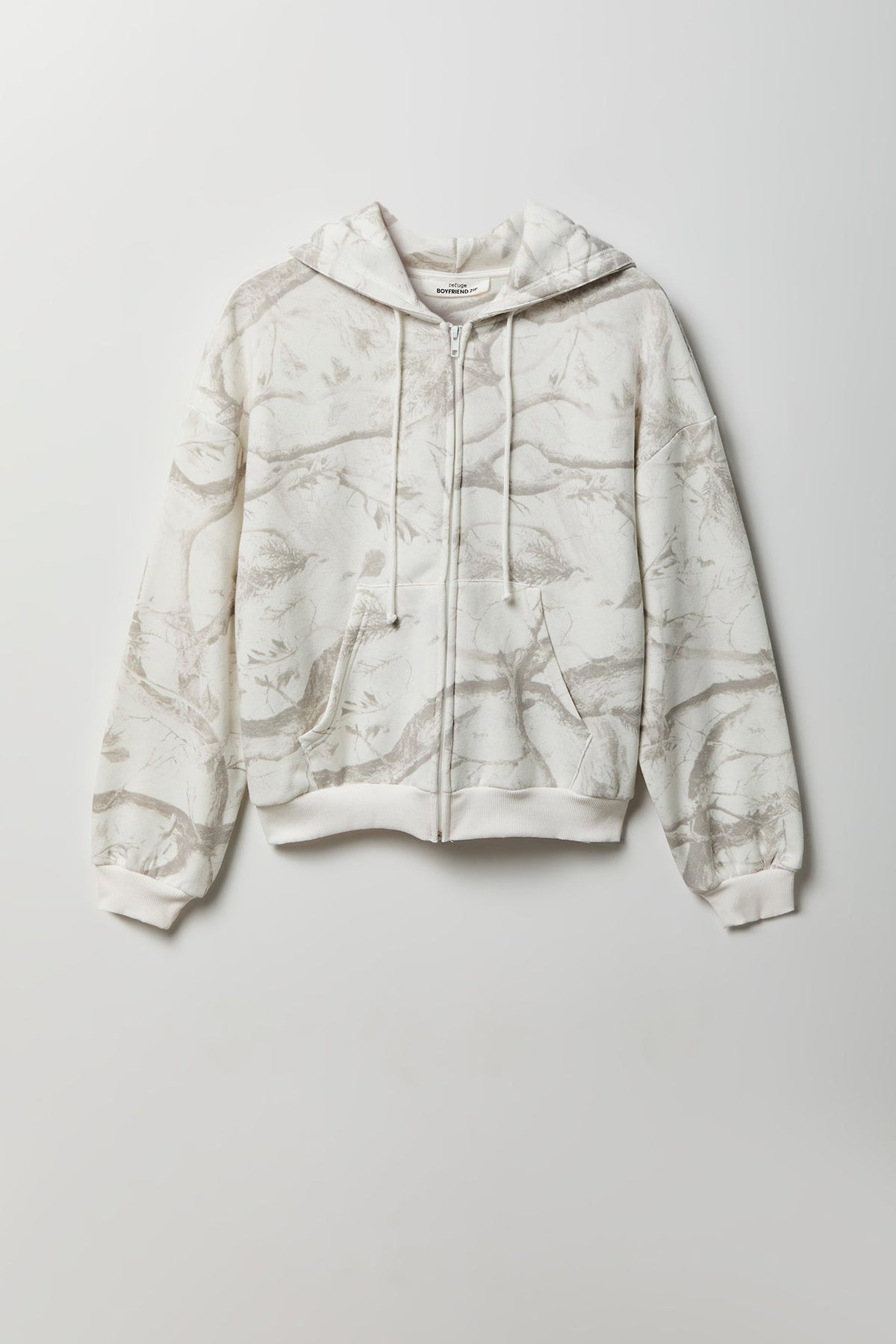 Fleece Boxy Zip Hoodie