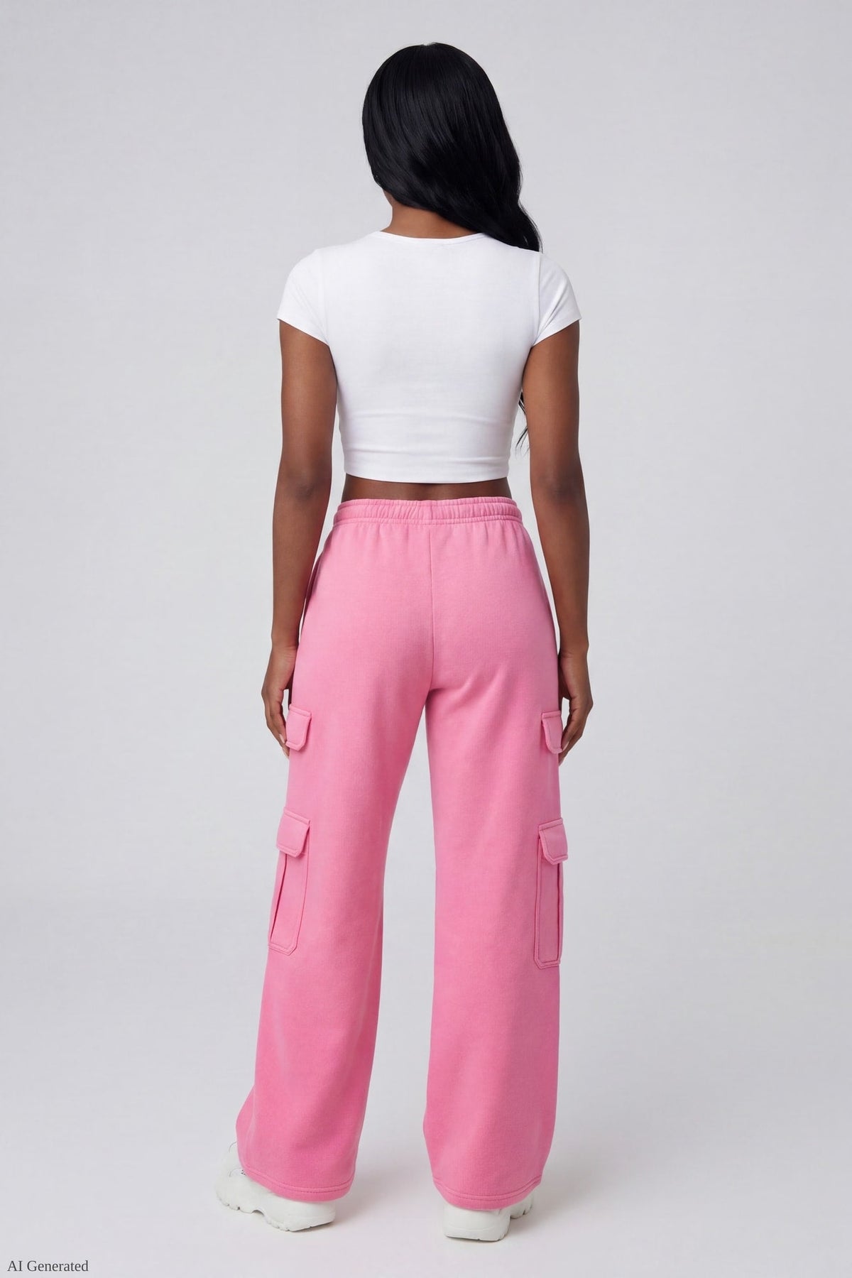 Fleece Ultra Wide Cargo Sweatpant