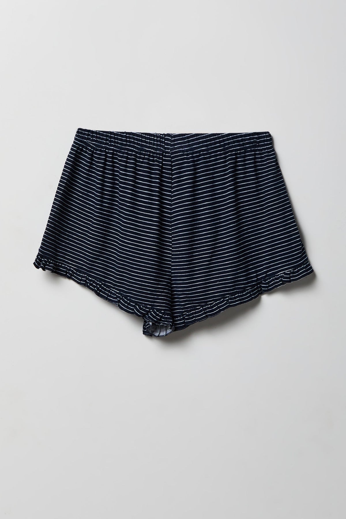 Ruffle Button-Up Top & Short Pajama Set