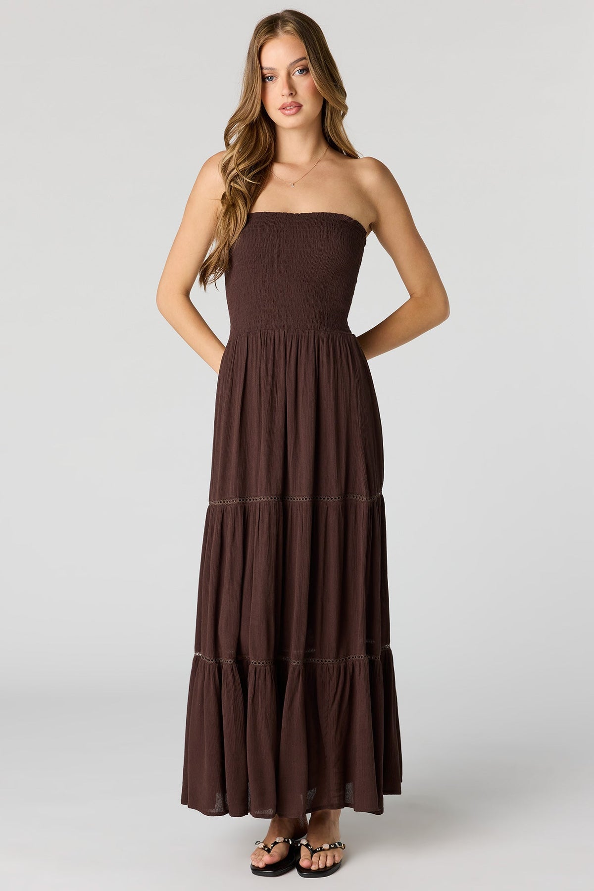 Smocked Tiered Maxi Dress