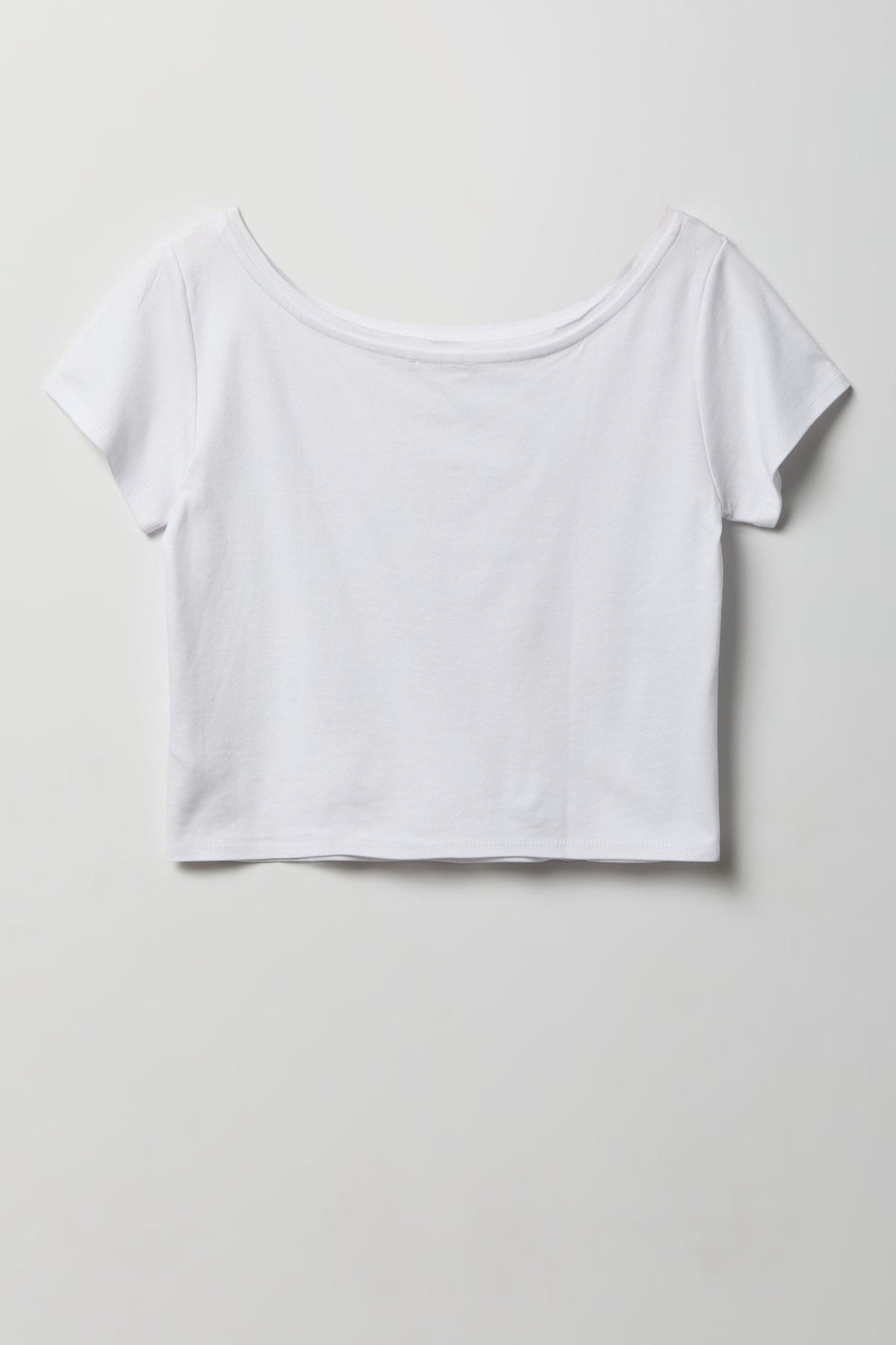 Luxe Heavy Cotton Off Shoulder T-Shirt