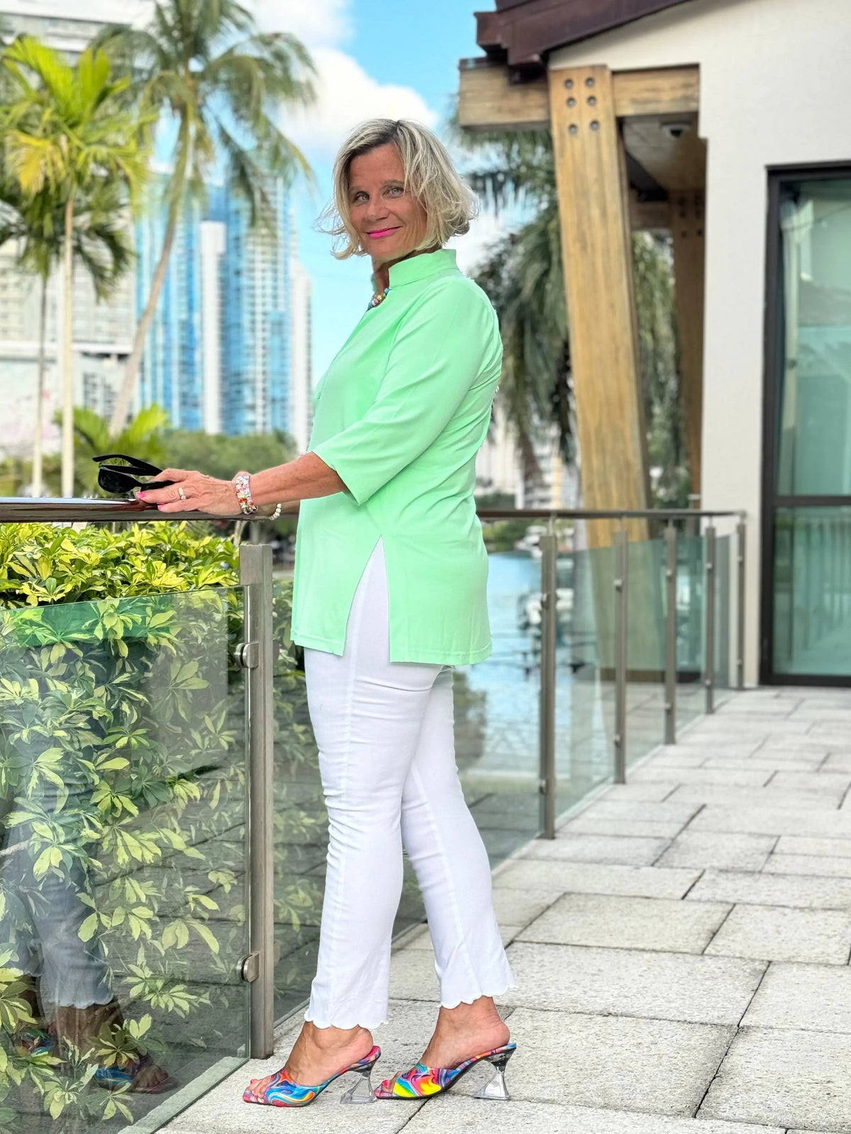 CLEAR LIME TUNIC