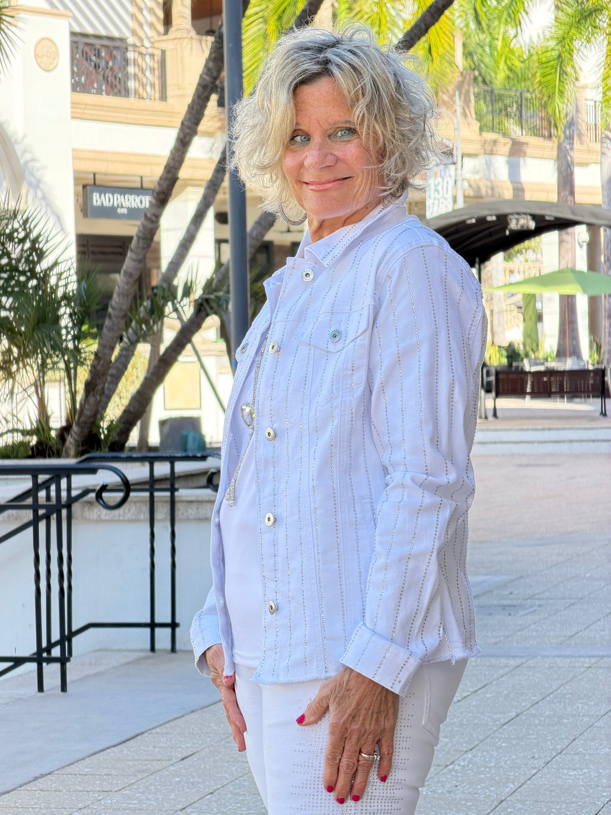 ETHYL WHITE STARLIGHT BLING JACKET