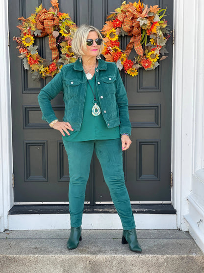 LULU-B EMERALD  VELOUR JACKET