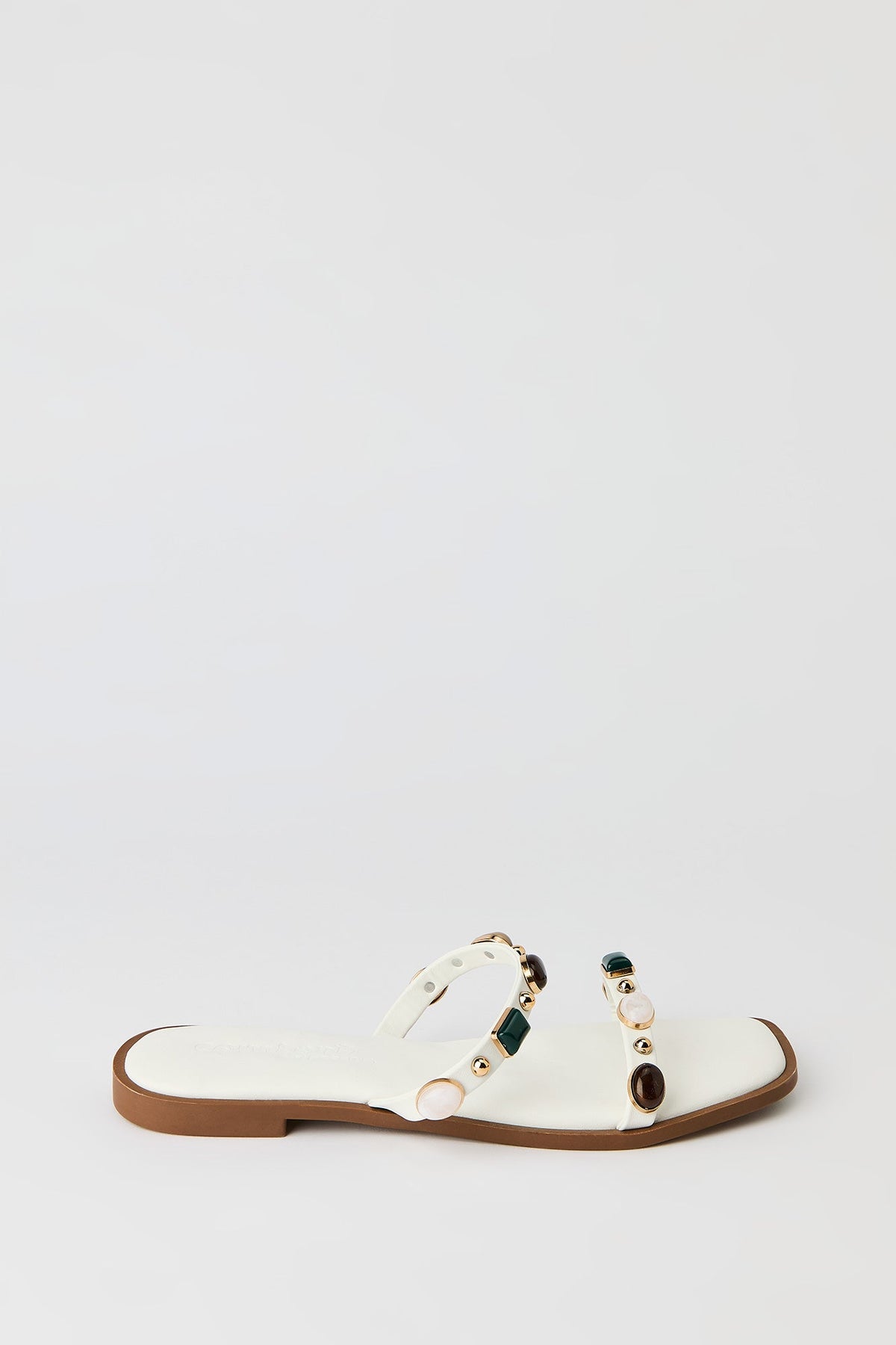 Band Sandal with Gems