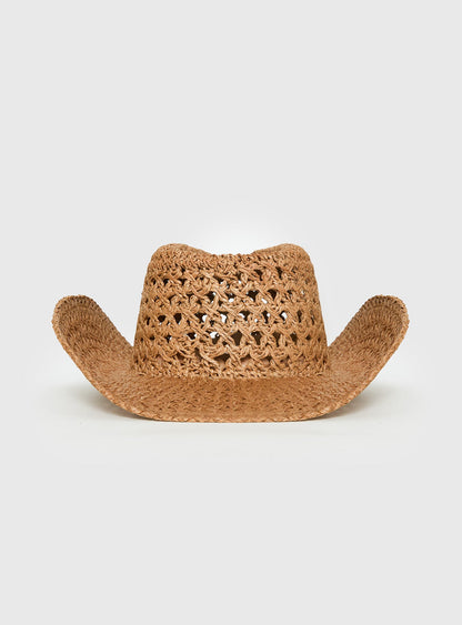 Double Take Woven Cowgirl Hat Tan