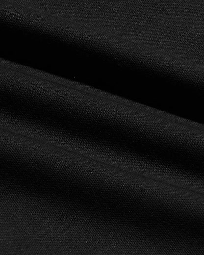All Black Pima Cotton Blend Crew 2-Pack