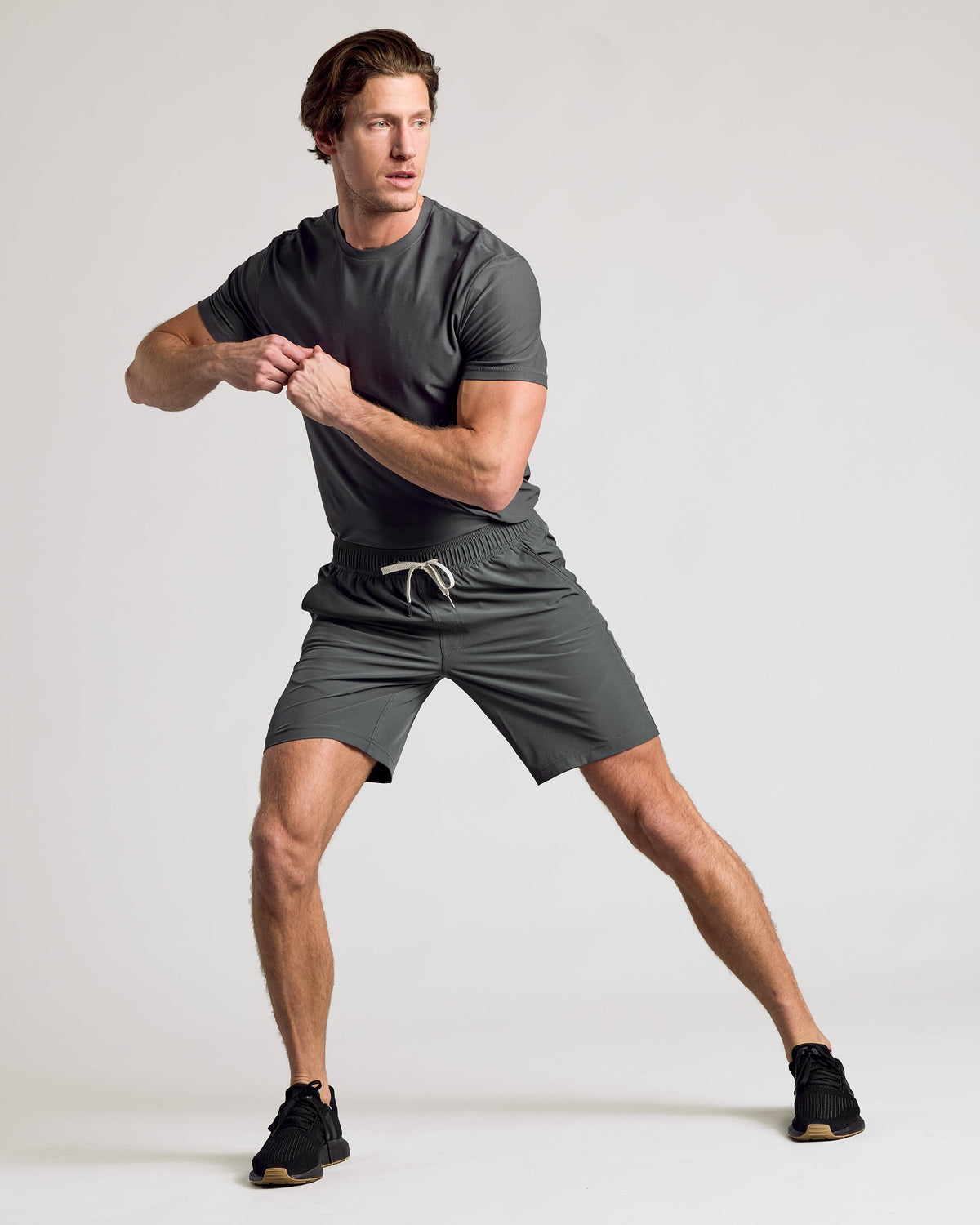 9" Black & Carbon Active Quick Dry Shorts 2-Pack