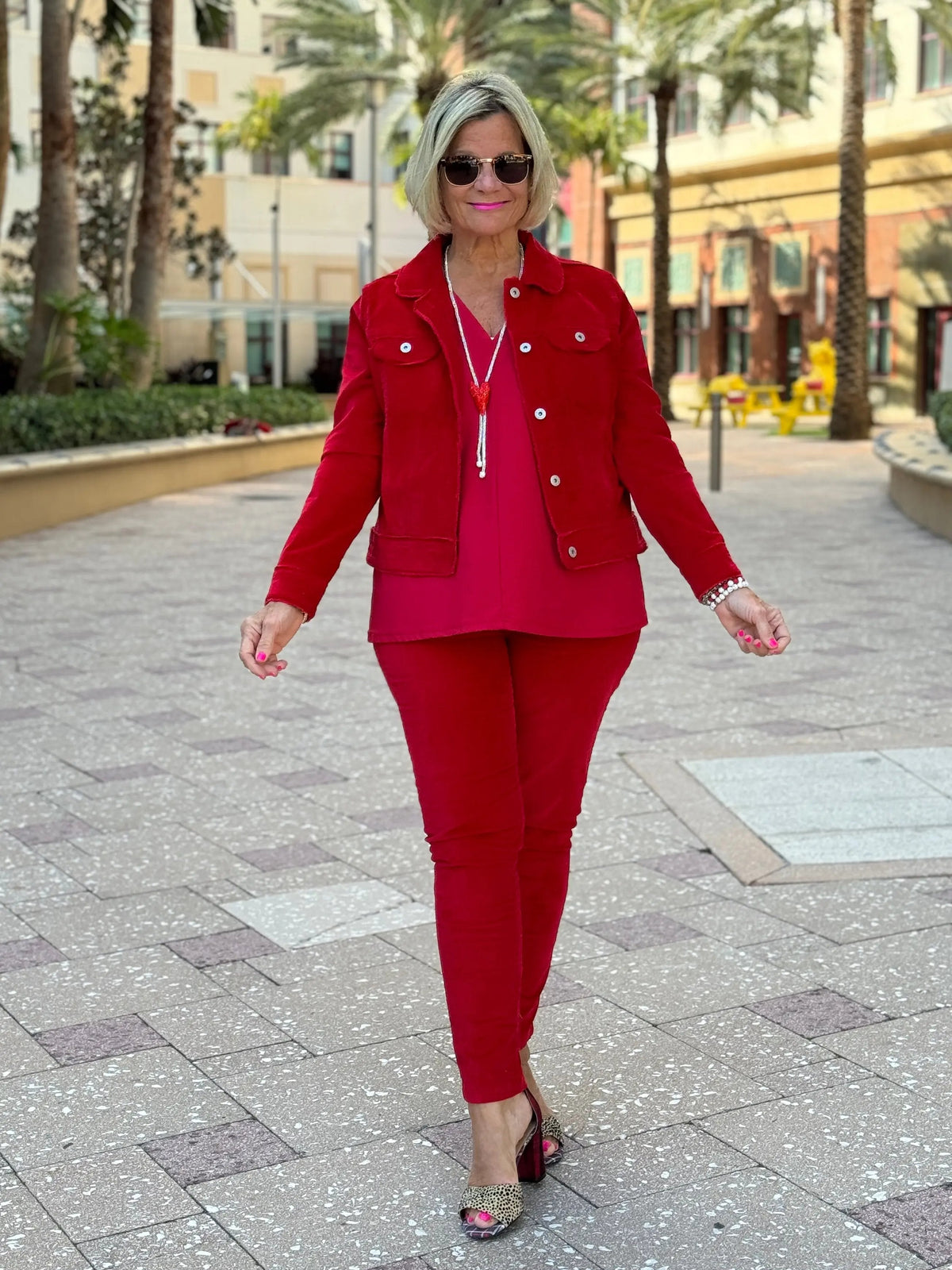 LULU-B RED VELOUR JACKET