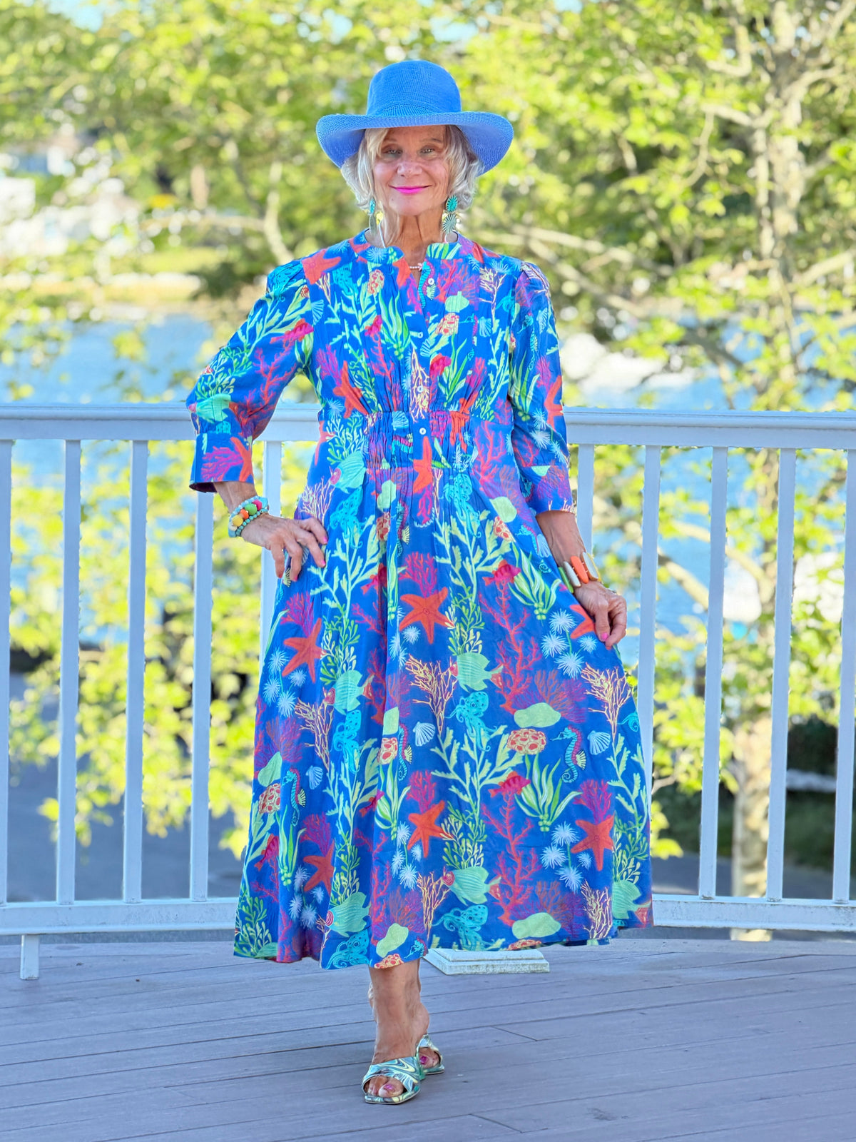 CORAL GARDEN COLLAR MAXI