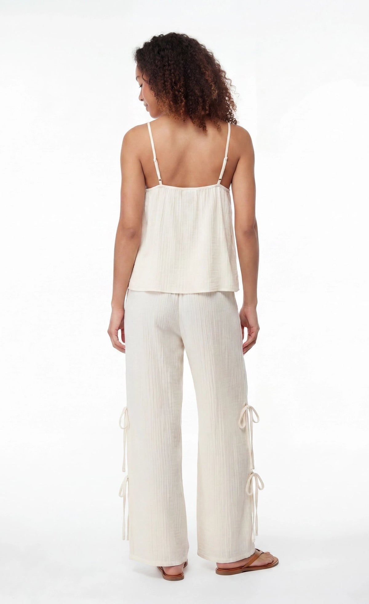 Gauze Tank & Pant with Bow Set
