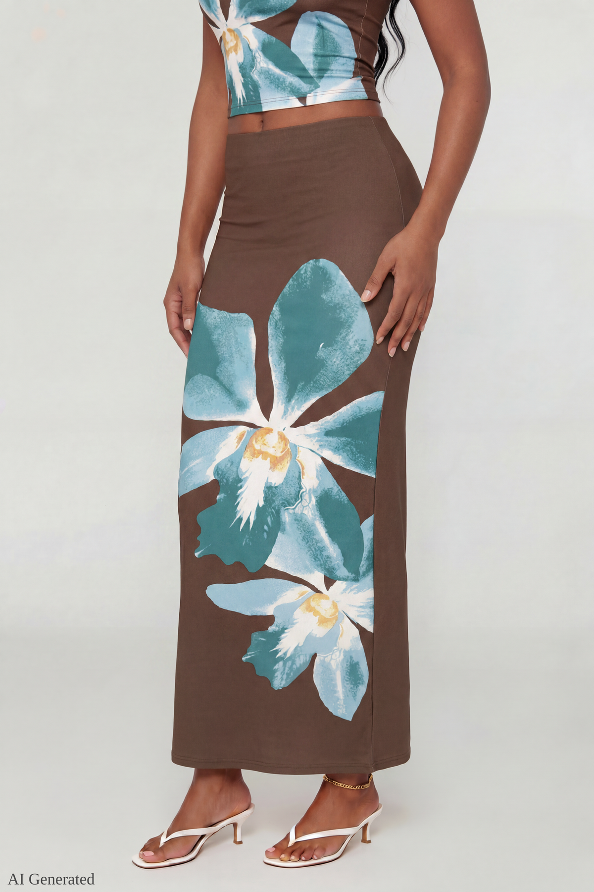 Floral Tank & Maxi Skirt Set