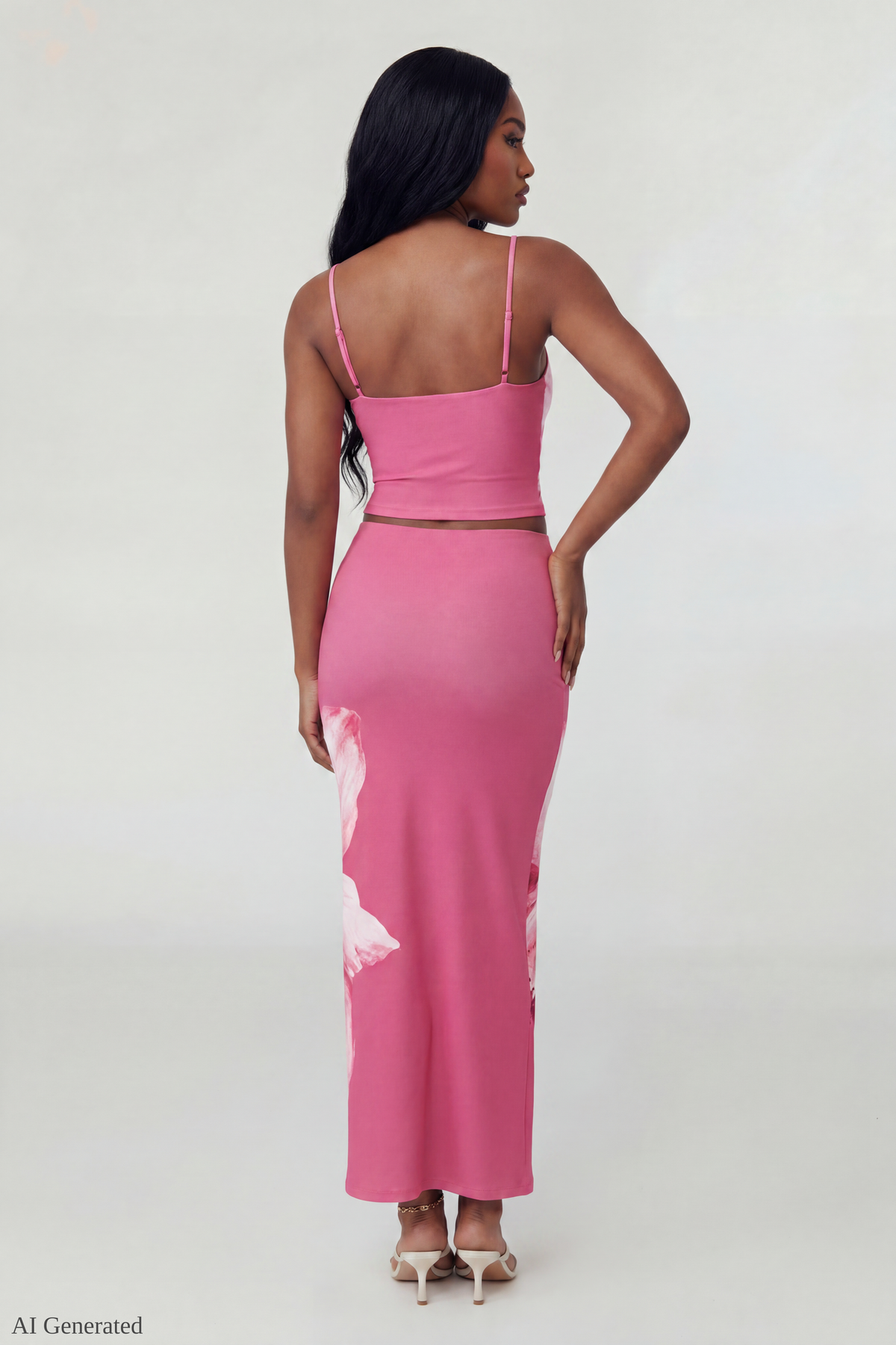 Floral Tank & Maxi Skirt Set