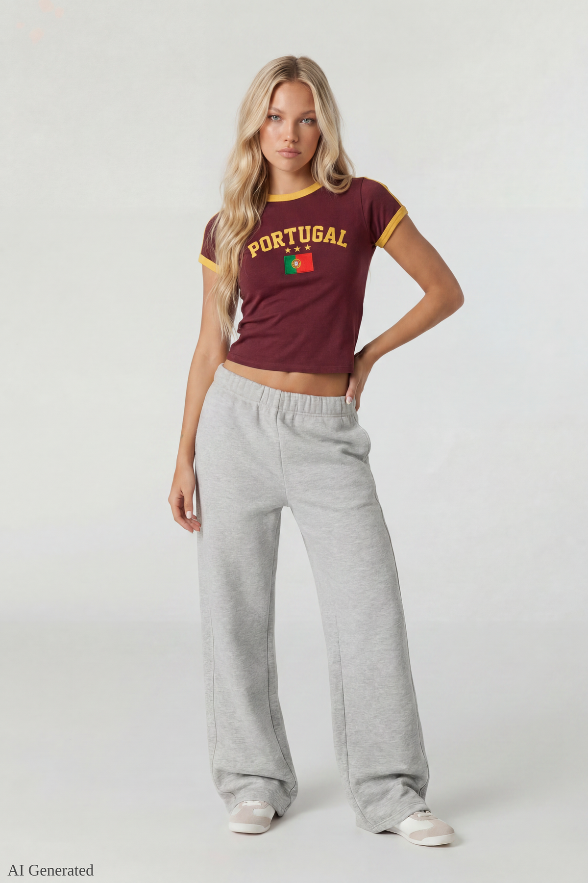 Graphic Ringer Baby Tee