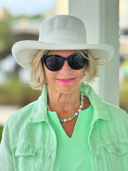 CLEAR LIME SHORT SLEEVE TOP