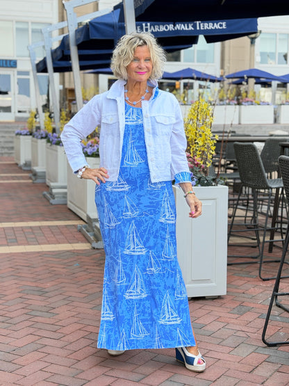HARBOR BLUES SAILBOAT TANK MAXI