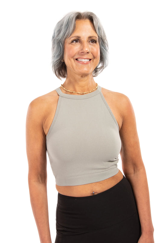 Sweet Comfort Women's Sporty Halter Neckline Seamless Bralette