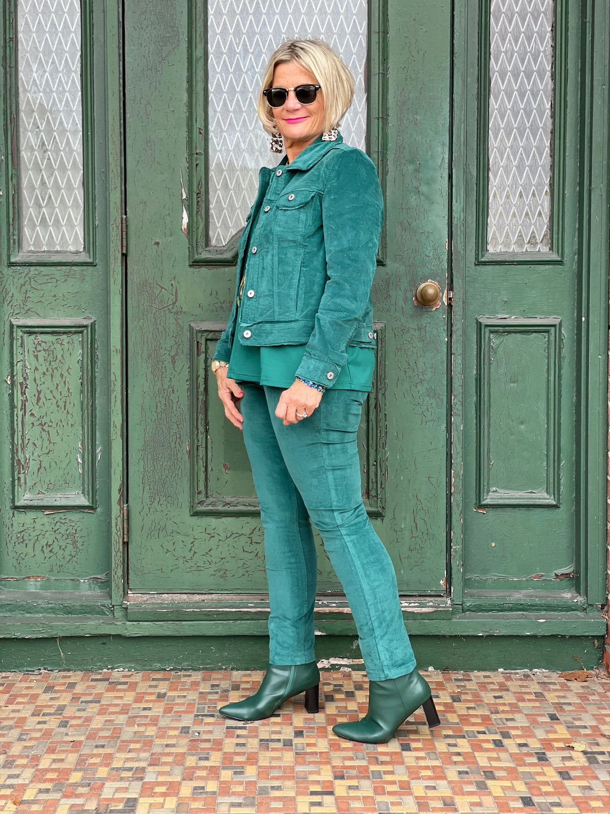 LULU-B EMERALD  VELOUR JACKET