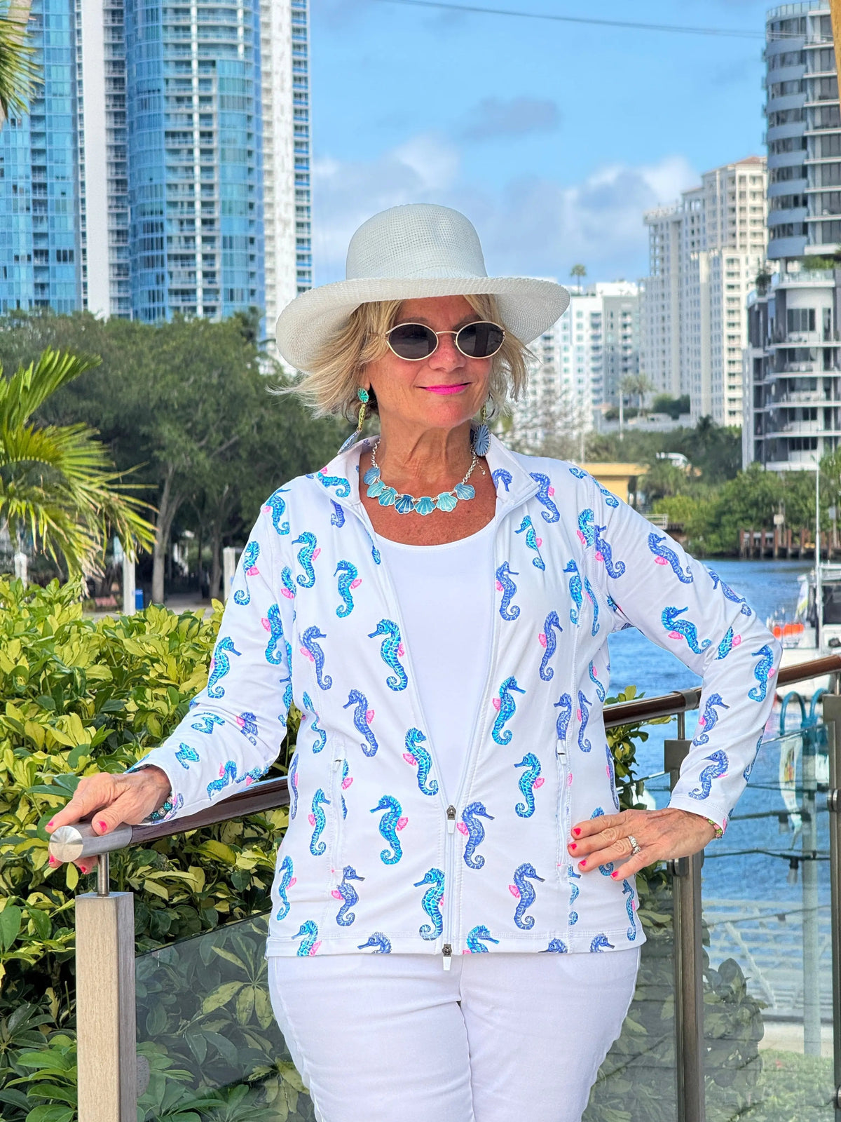 LULU B SHORELINE CHARM FULL ZIPPER JACKET