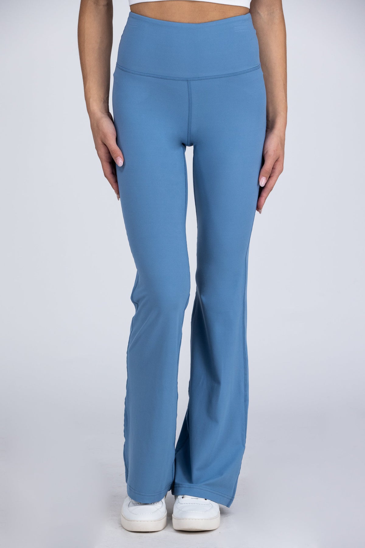 Living Easy Women's High Rise Bell Bottom Yoga Pants