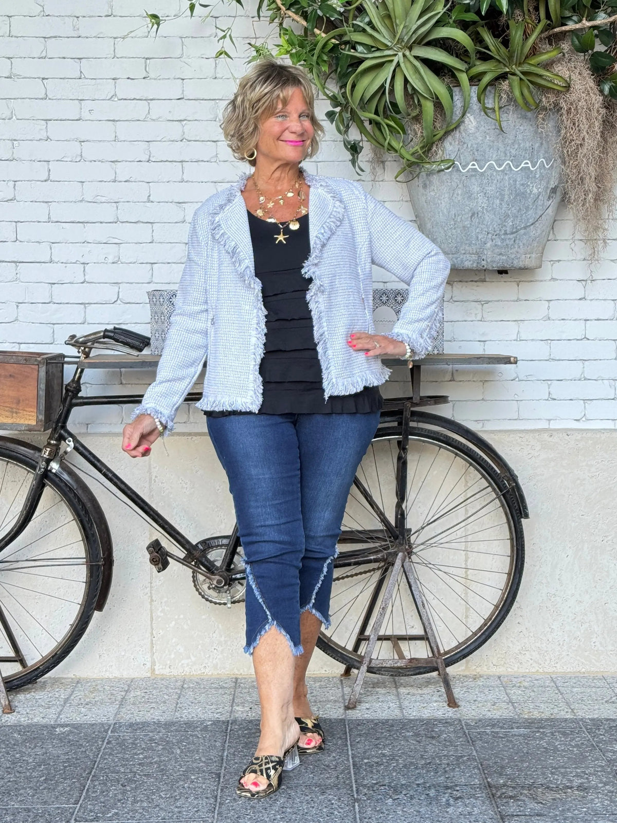 Ethyl Heathered Bottom Capri - Zeta
