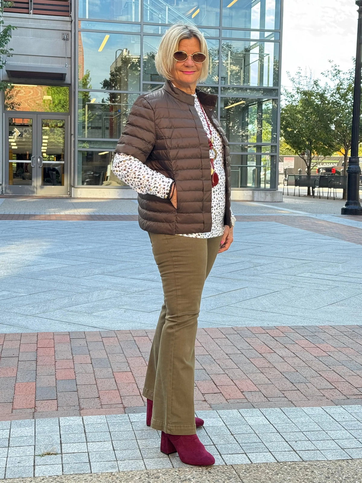 LULU-B SHORT SLEEVE PUFFER VEST