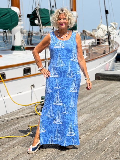 HARBOR BLUES SAILBOAT TANK MAXI
