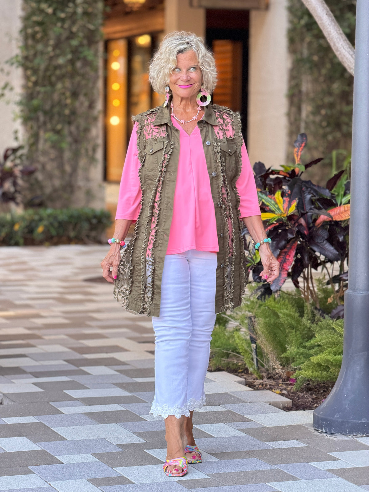 Ethyl The Harmony Vest - OLIVE