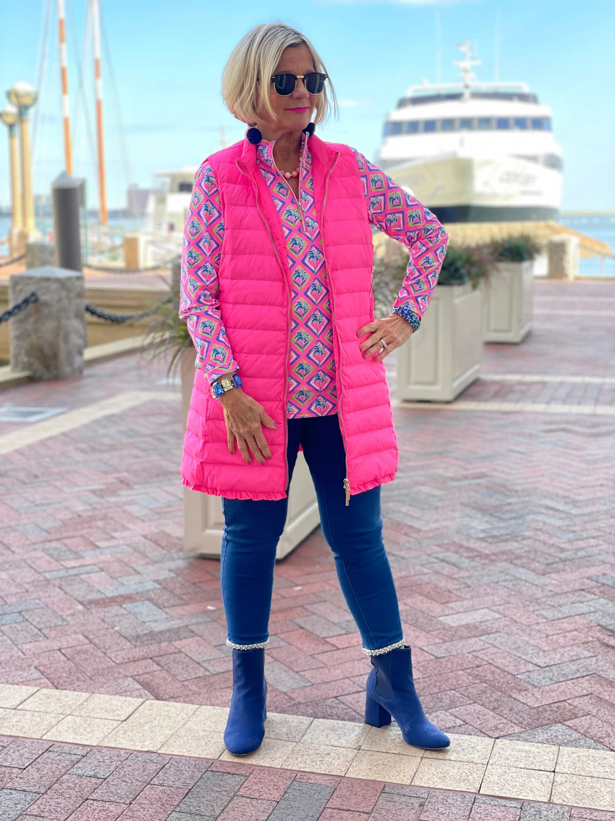 LULU-B HOT PINK PUFFER VEST