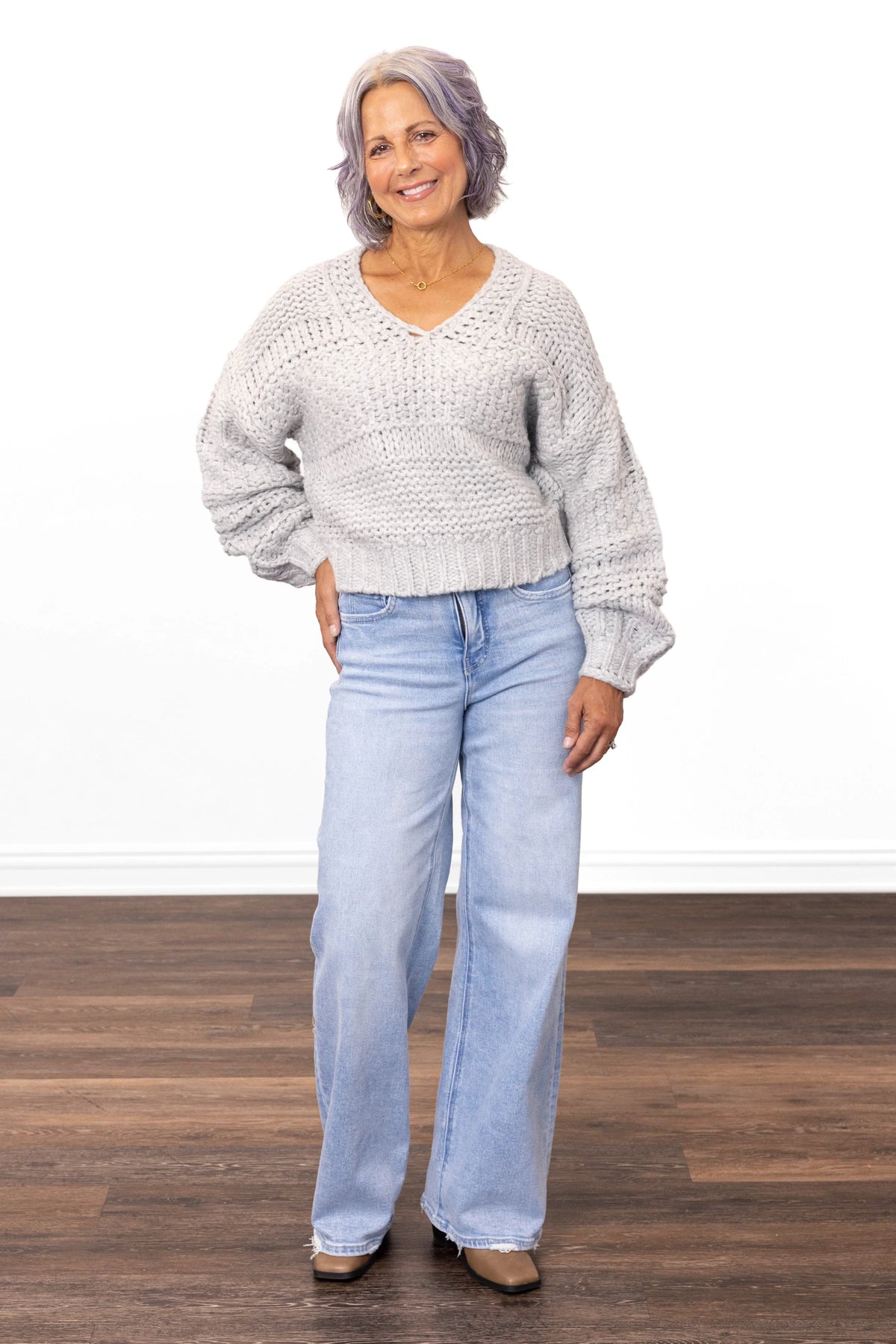 ALB Custom Women's Oversized Chunky Knit Sweater