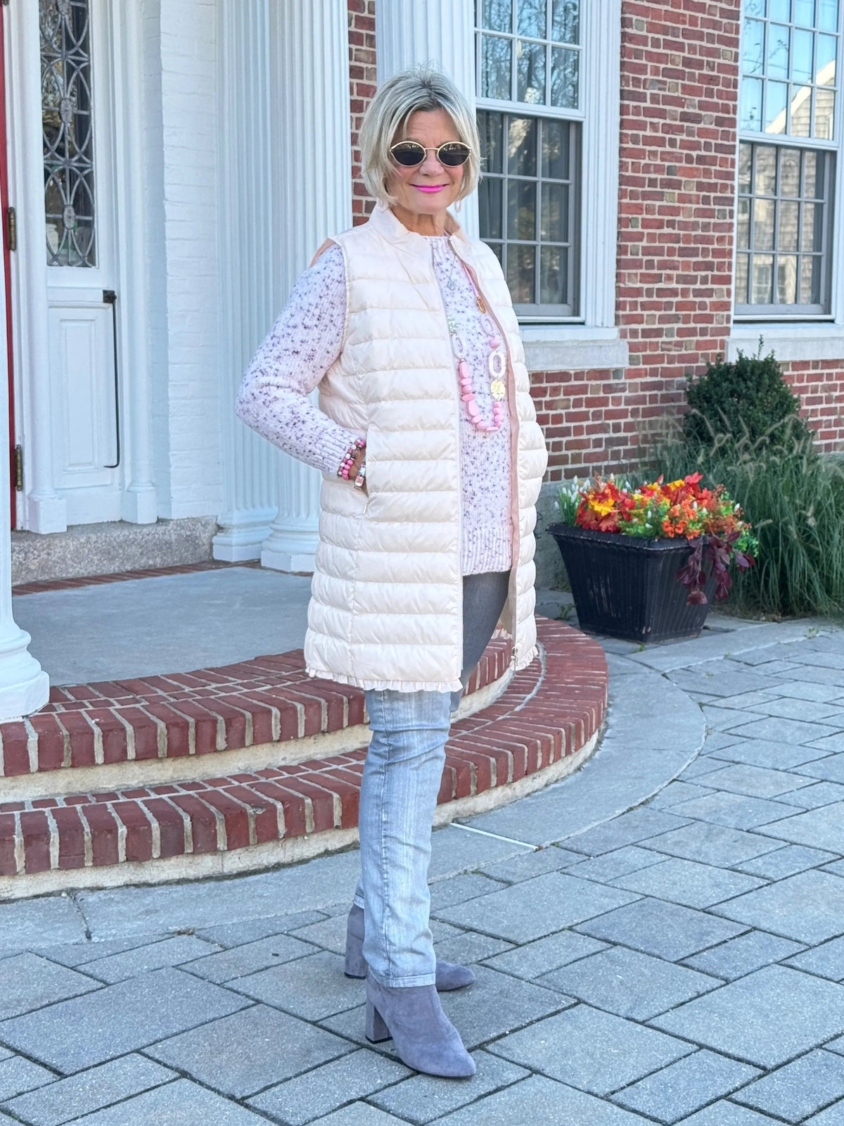 LULU-B BLUSH PUFFER VEST